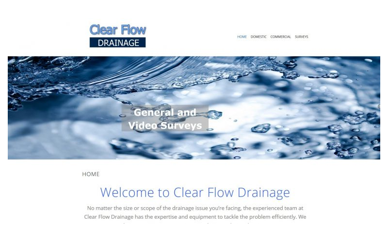 Clear-Flow Drainage home page