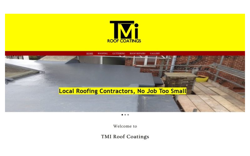 TMI Roof coatings homepage